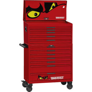 Teng Pro35 37in Stack Tool Storage 12 Drawers Red