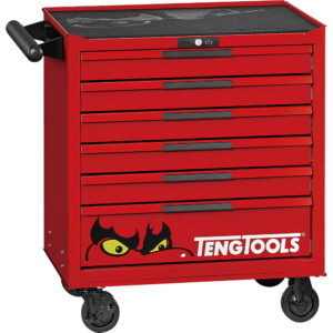 Teng Pro35 26in Low Roller Cabinet 6 Drawers Red