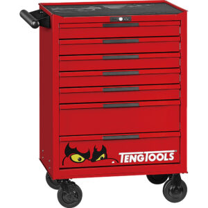 Teng Pro35 26in Roller Cabinet 7 Drawers Red
