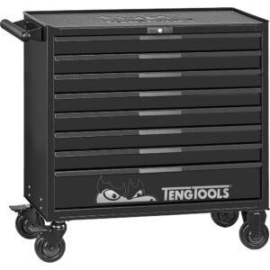 Teng Pro35 37in Roller Cabinet 8 Drawers Black