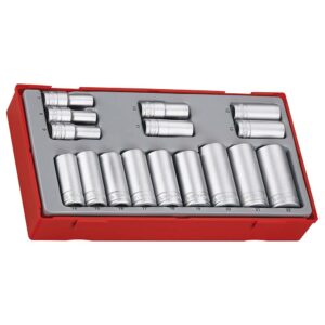 Teng 16pc 3/8in Dr. Deep Skt Set 7-22mm - TC-Tray