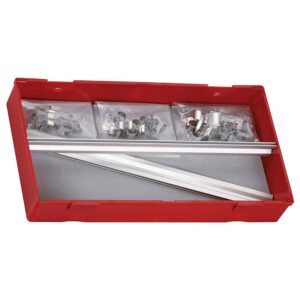 Teng 32pc Skt Clip Rail Set 1/4-3/8-1/2in - TC-Tray