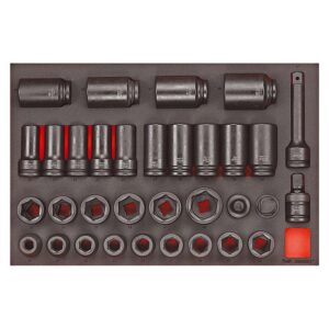 Teng 33pc 3/4in Dr. Impact Socket & Acc. Set (EVA)