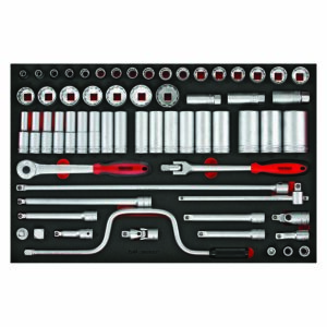 Teng 63pc 1/2in Dr. Metric Socket & Acc. Set (EVA)