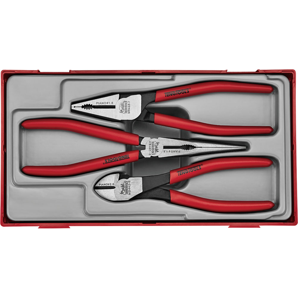 Teng 3pc Plier Set Vinyl Grip TT1