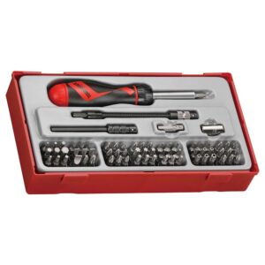 Teng 74pc MD Ratchet S/Driver Bits Set - TC-Tray