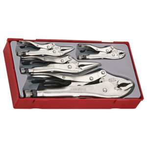 Teng 5pc Power Grip Plier Set - TC-Tray