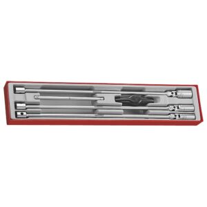 Teng 5pc 3/8in Dr. Spark Plug Long Skt Set - TTX-Tray