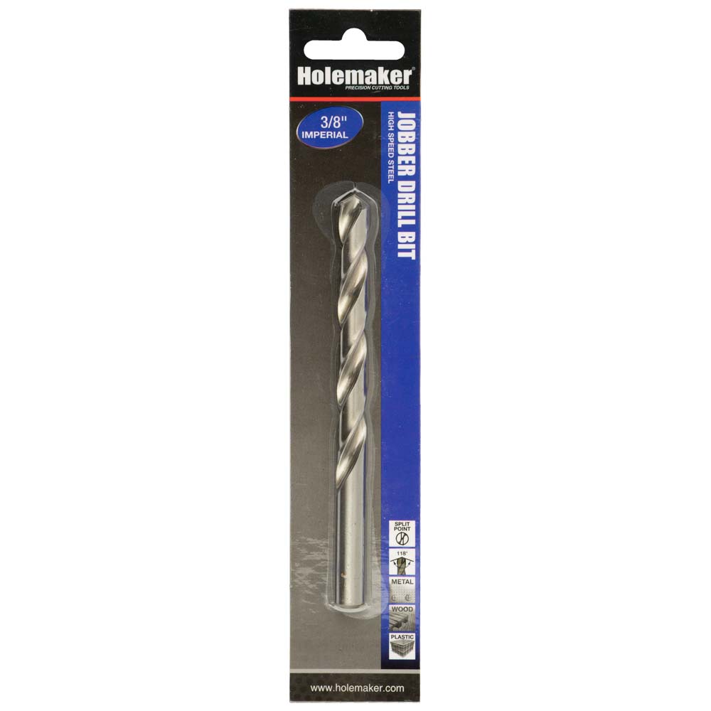 Holemaker Jobber Drill 3/8in - 1pc (Carded)